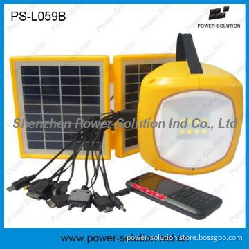 1w LED solar lantern with 10-heads USB mobile charging cables